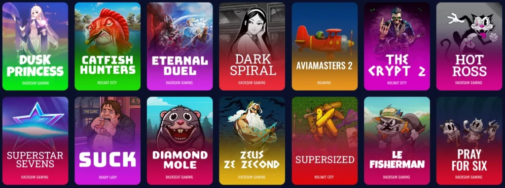 Voorbeeld van de affiliate-landingspagina van Carlospin Casino